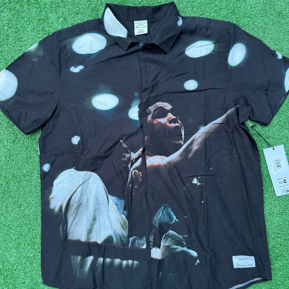 RVCA X Muhammad Ali Button Up T Shirt New With Tag 2